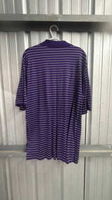 Ralph Lauren Men's Purple Striped Polo Shirt XL - Image 2
