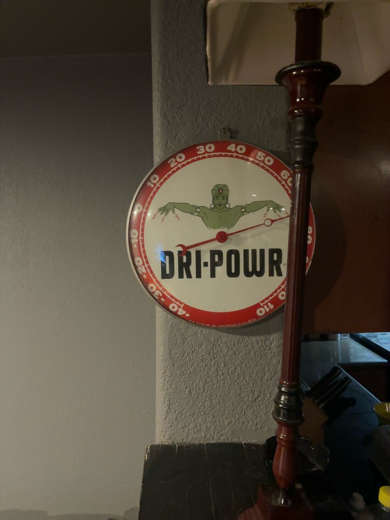 Dri-Power Lighted Advertising Clock