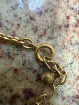 Vintage Gold-Tone Textured Bar Panel Necklace - Image 5