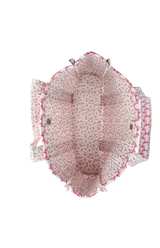 No Boundaries Quilted Tote Bag Pink Bow Print NEW - Image 2