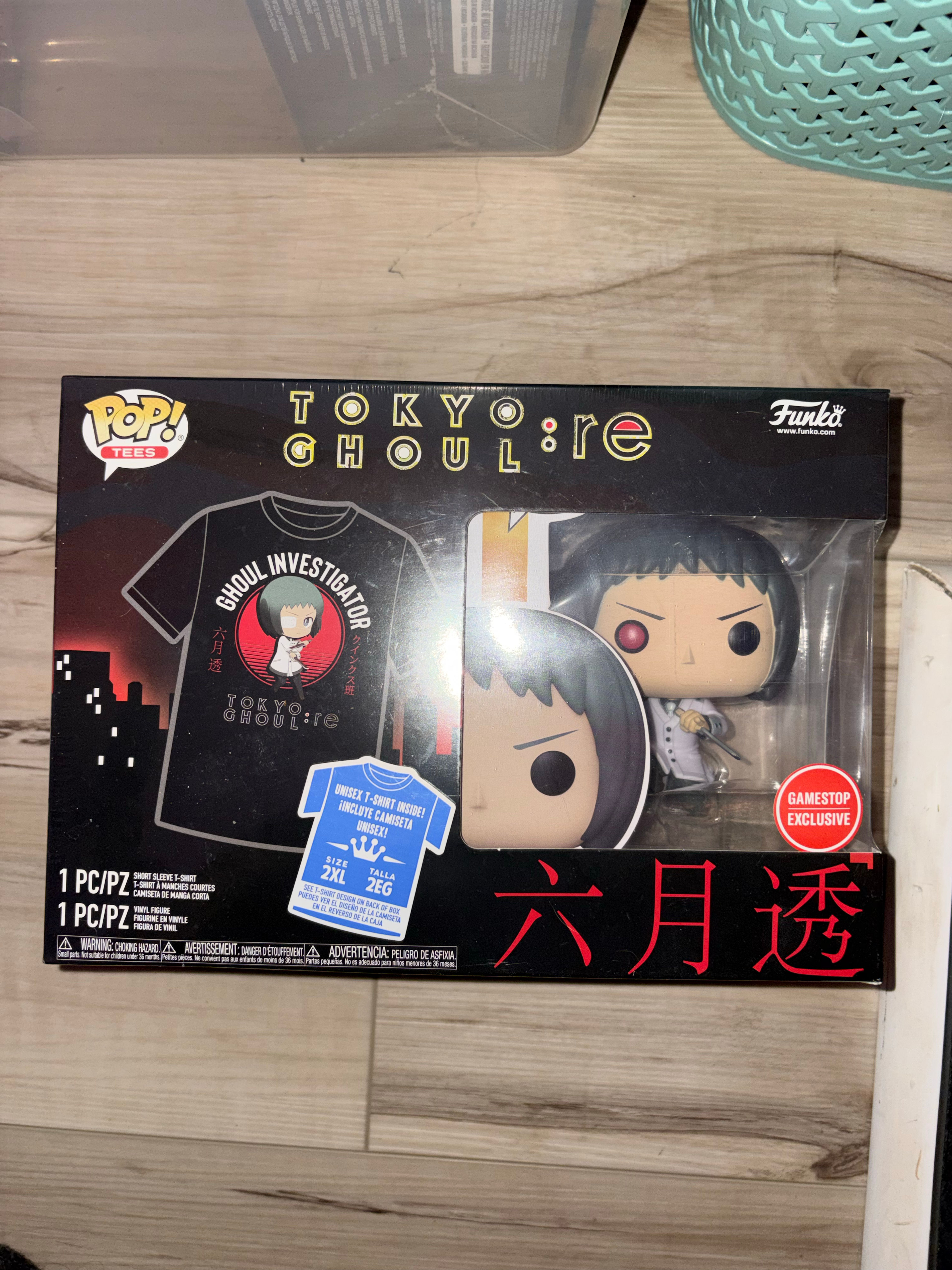 Funko Pop! & Tee: Tokyo Ghoul:re - Tooru Mutsuki GameStop Exclusive