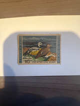 1973-1974 $5 Steller's Eider Migratory Bird Hunting Stamp artist signed CV$250 - Image 1