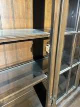 Vintage Wooden China Cabinet Hutch - Image 3
