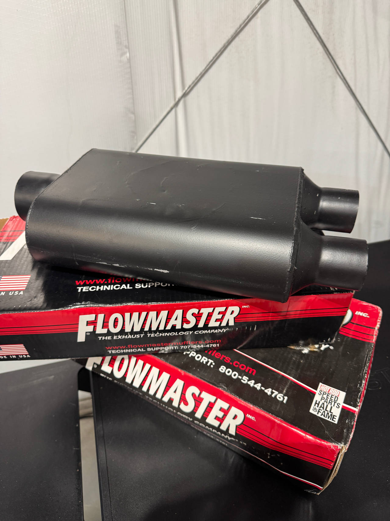 Set of (2) Flowmaster Super 44 Series Muffler - 3.00 Single In / 2.25 Dual Out