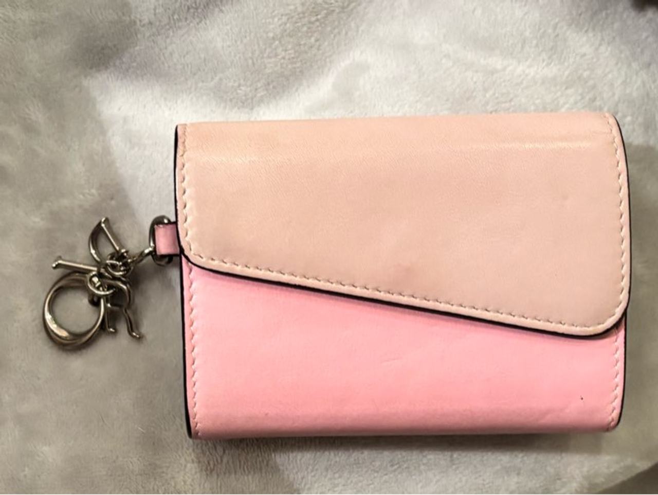 Dior Accordion Card Holder Wallet with full Dior Charm