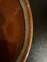 Brown Glazed Ceramic Plate - Image 6