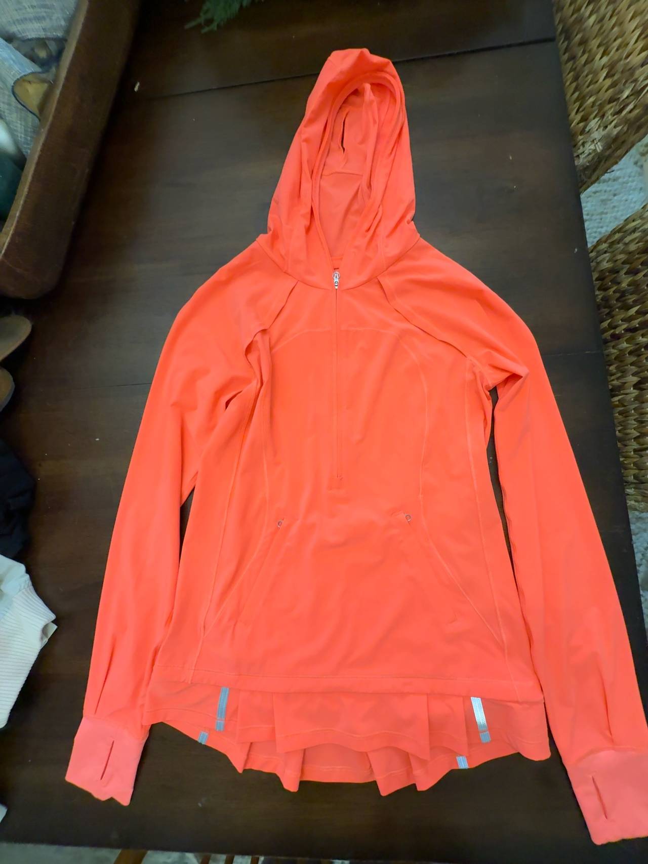 Lululemon Orange Half-Zip Pullover: S/M