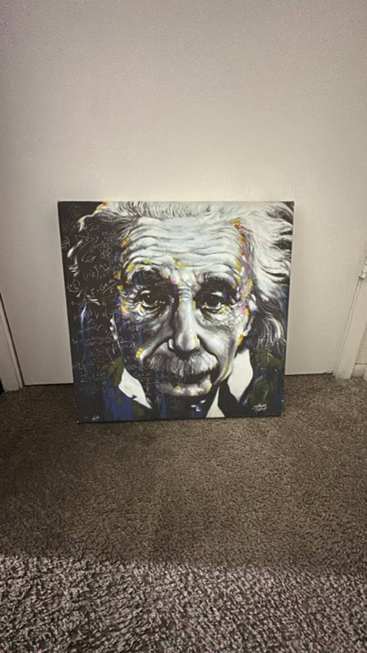 Albert Einstein Portrait Canvas Art