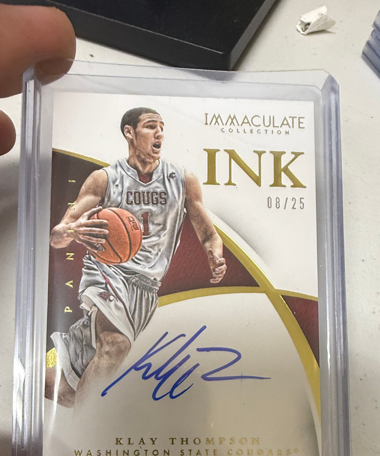 Klay Thompson 2014-15 Panini Immaculate Collection Collegiate Ink Autograph /25