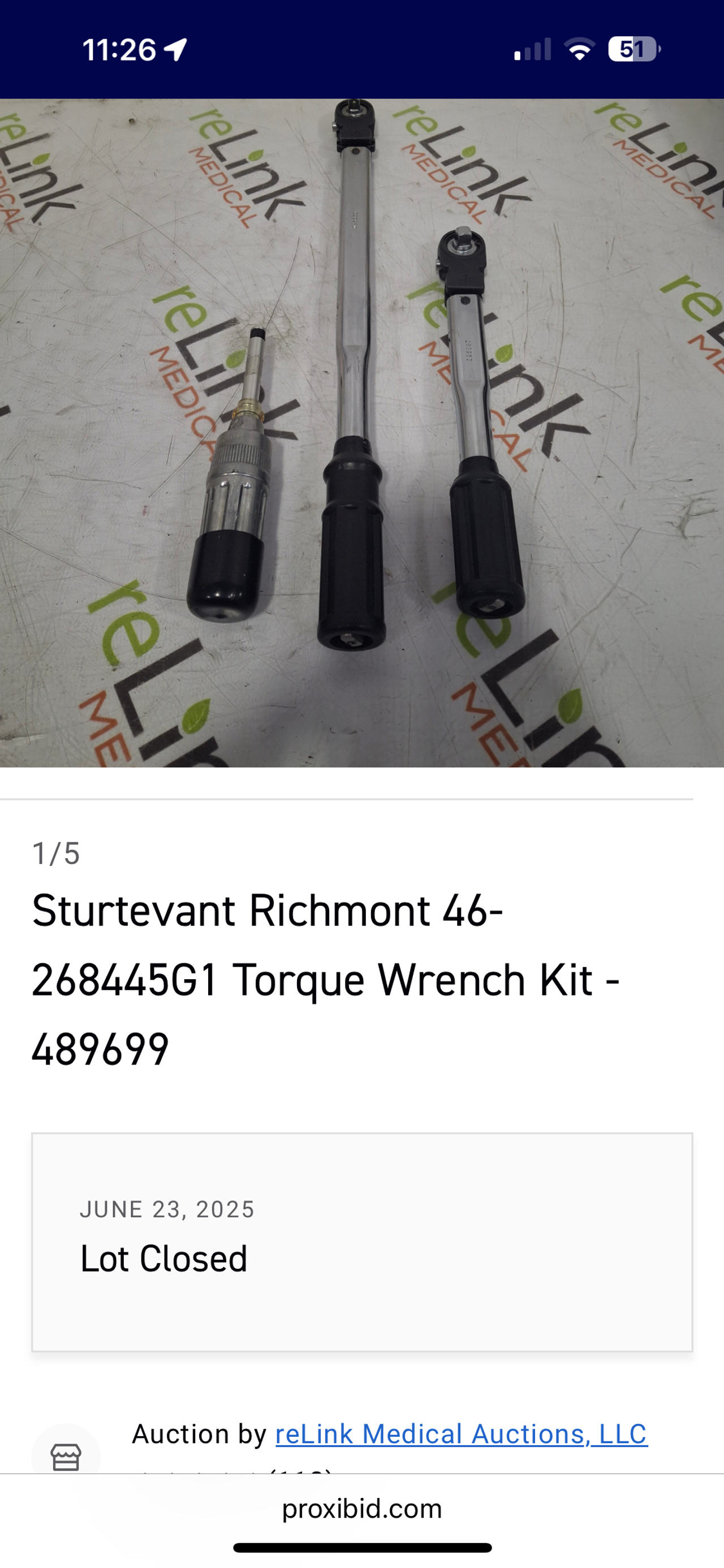 Sturtevant Richmont Torque Wrench Kit
