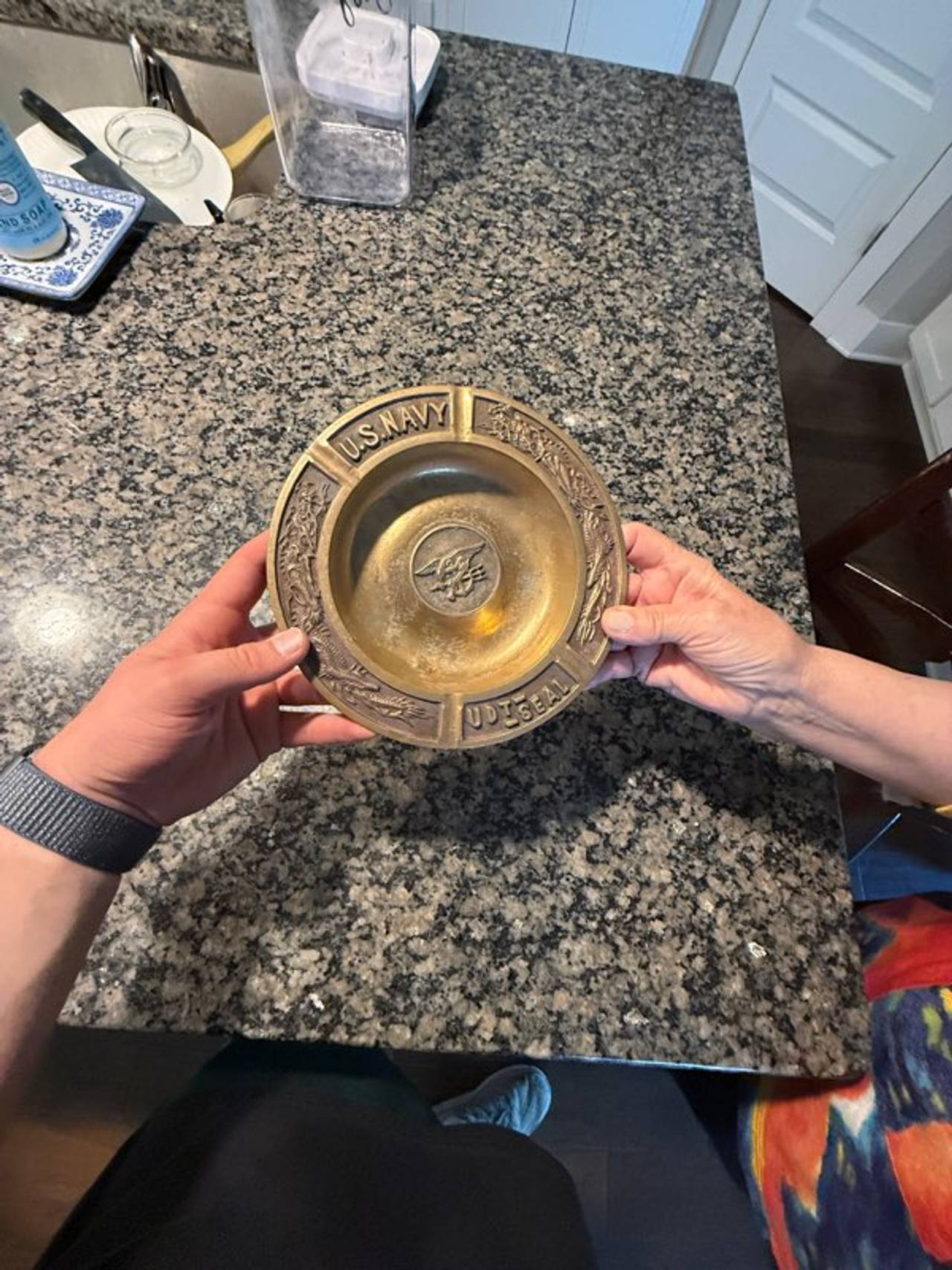 U.S. Navy Brass Ashtray