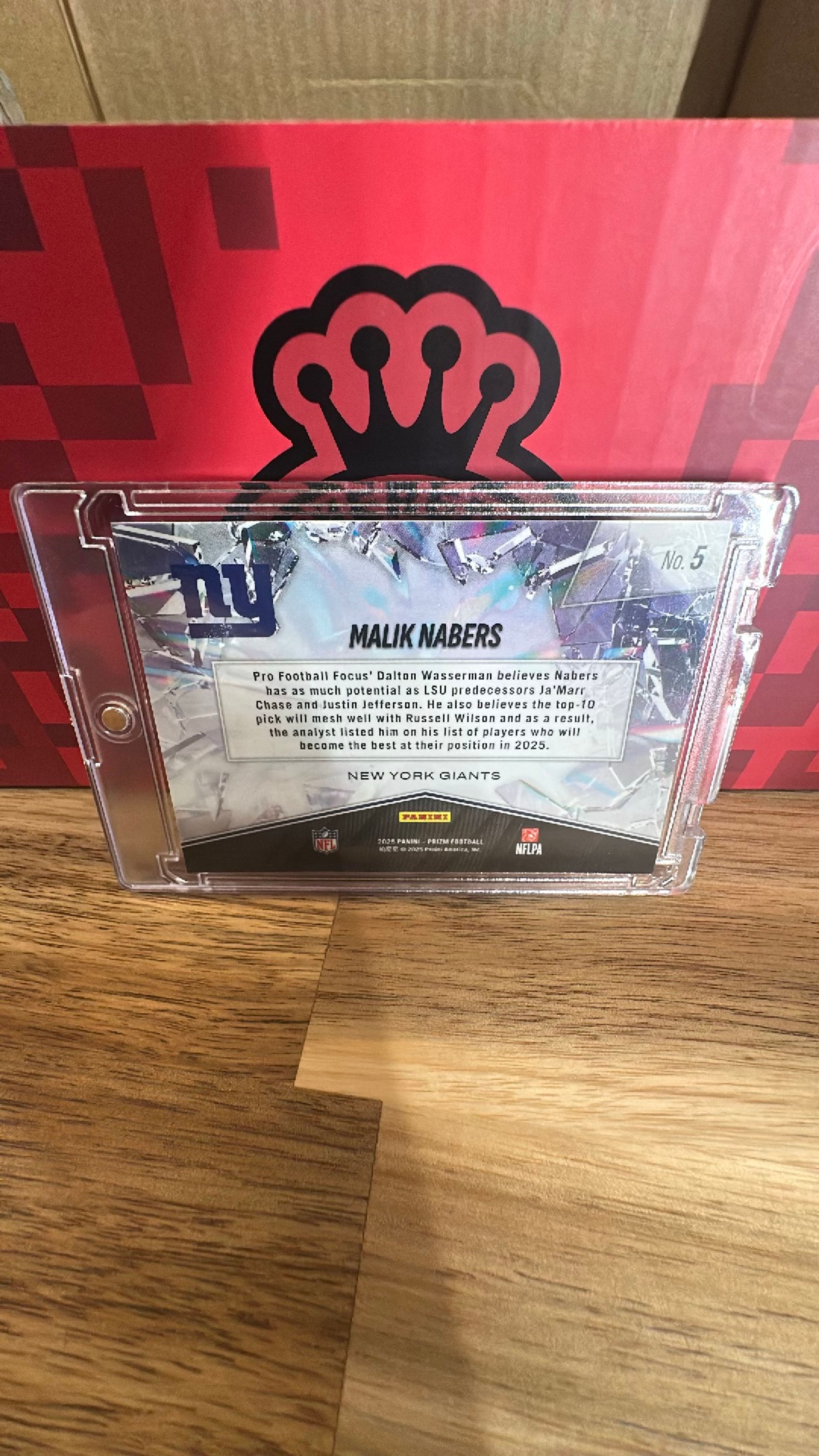 2024 Panini Prizm Draft Picks Malik Nabers Prizm Break #PB-11 - Image 2