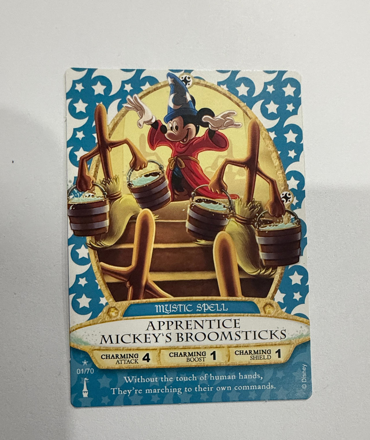 Disney Sorcerers of the Magic Kingdom Card 01/70 Apprentice Mickey's Broomsticks