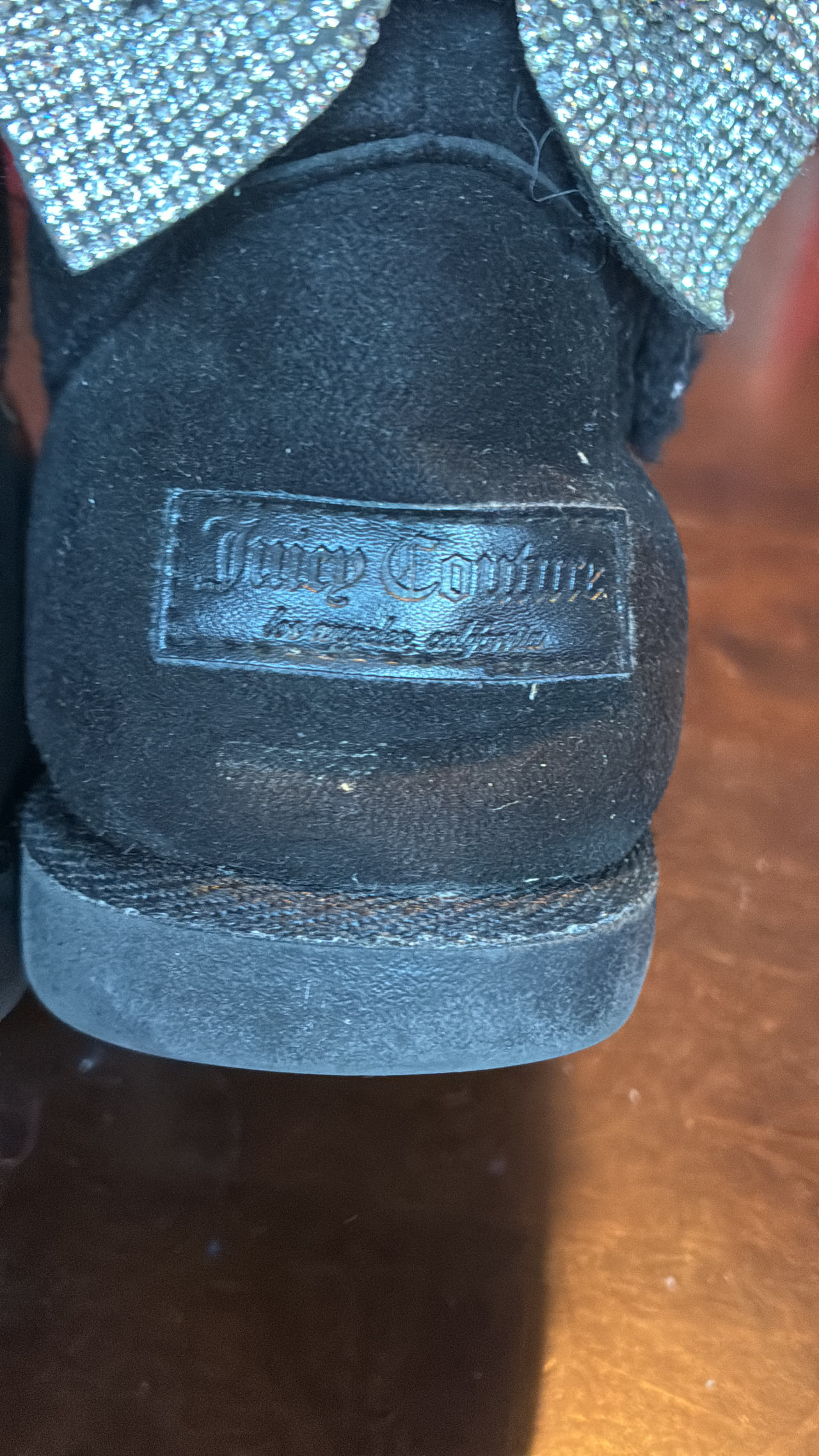 Juicy Couture Rhinestone Bow Boots