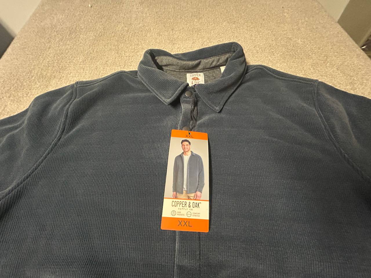 Copper & Oak Supply Co. Corduroy Knit Shirt Jacket