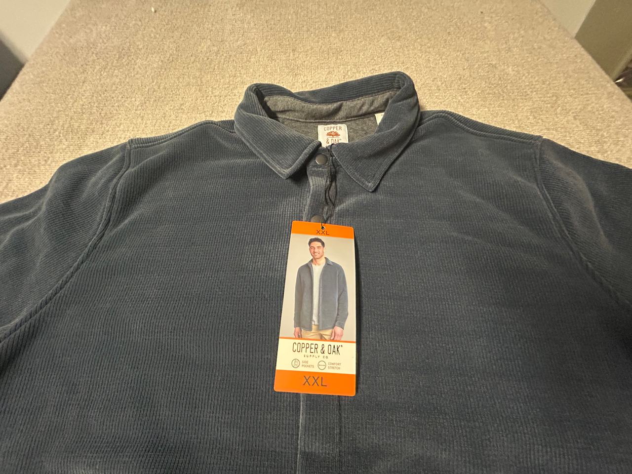 Copper & Oak Supply Co. Corduroy Knit Shirt Jacket