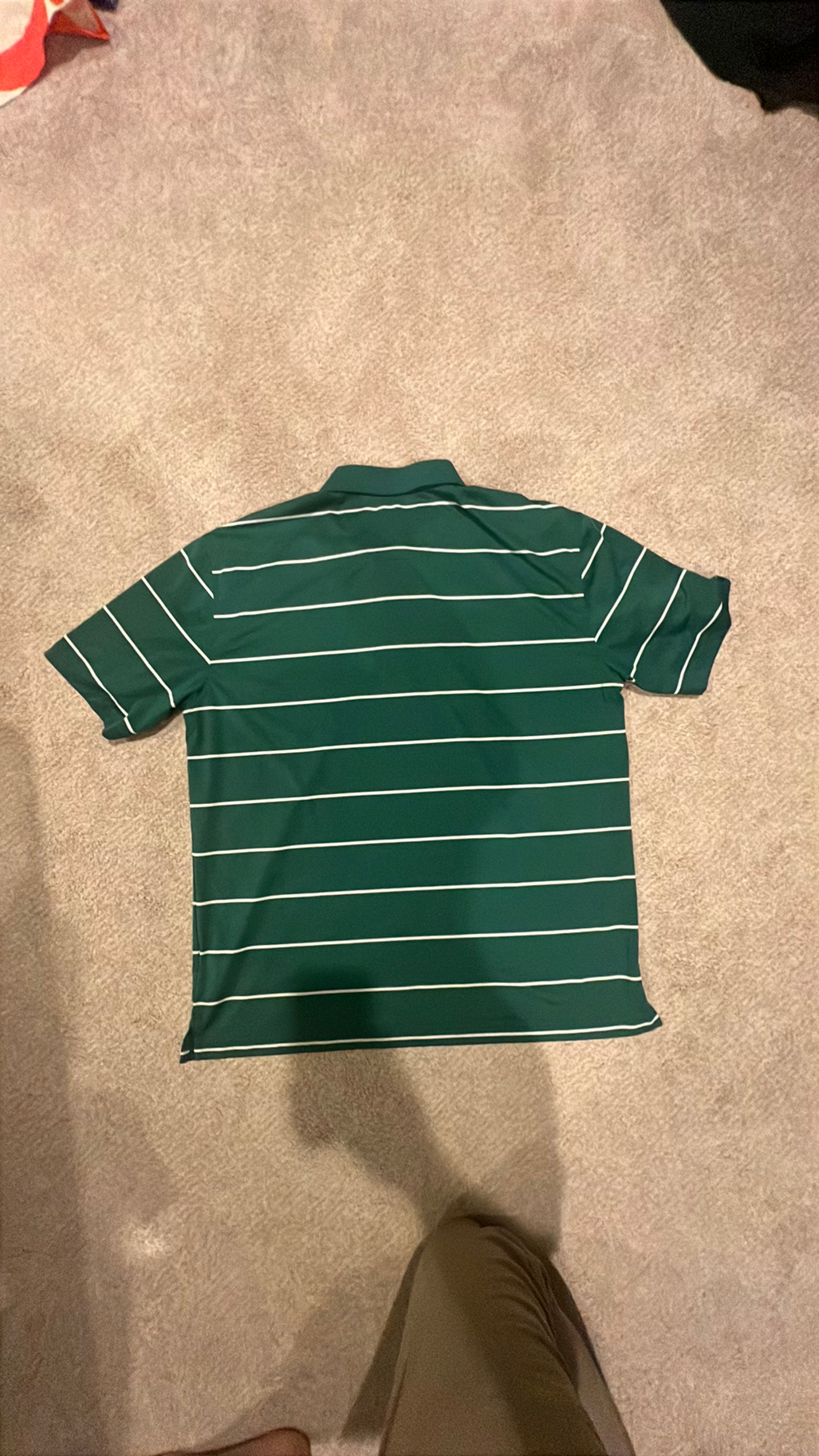 Masters Collection Green Striped Polo Shirt - Image 3