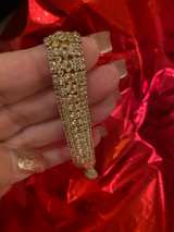 Gold Tone CZ Tennis Bracelet - Image 1