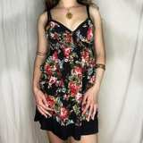 Floral Print Mini Dress - Image 1