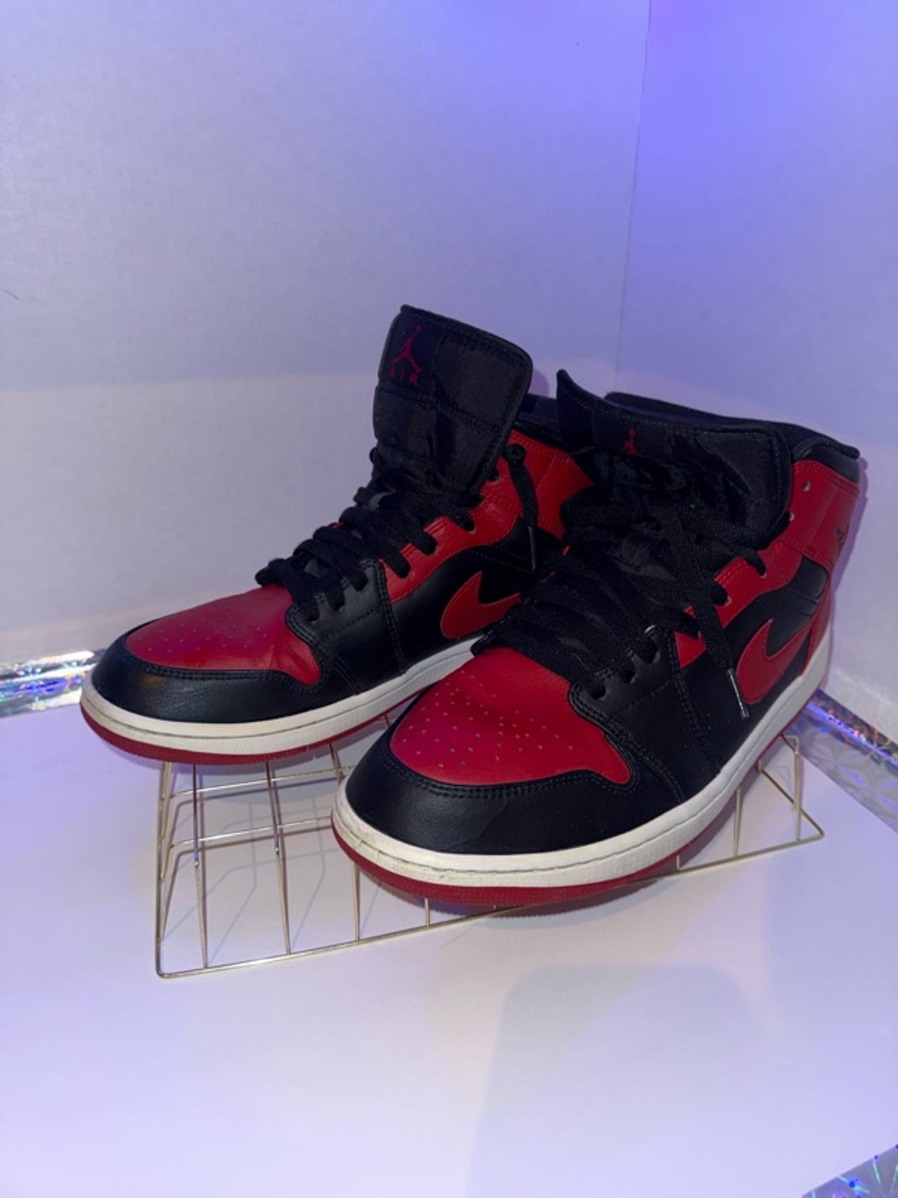 Nike Air Jordan 1 Mid Banned Black/Gym Red/White
