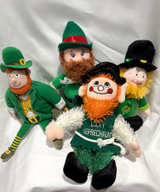 St. Patrick's Day Leprechaun Plush Set 4 plush dolls - Image 1