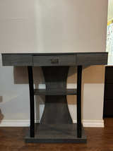 Modern Gray Wood Console Table - Image 1