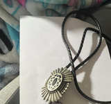 Vintage Style Sunburst Bolo Tie - Image 1