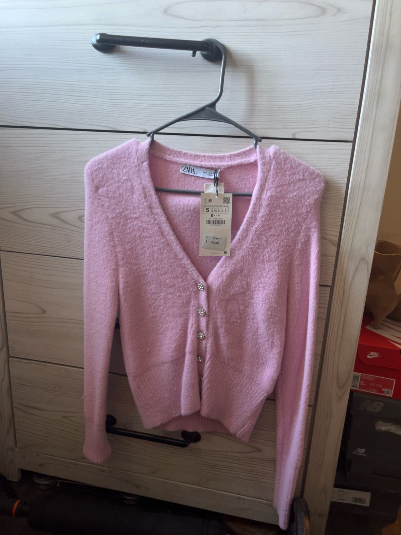 Zara Knit Cardigan Pink