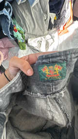L.A. Gear Vintage Acid Wash Pleated Jeans - Image 2