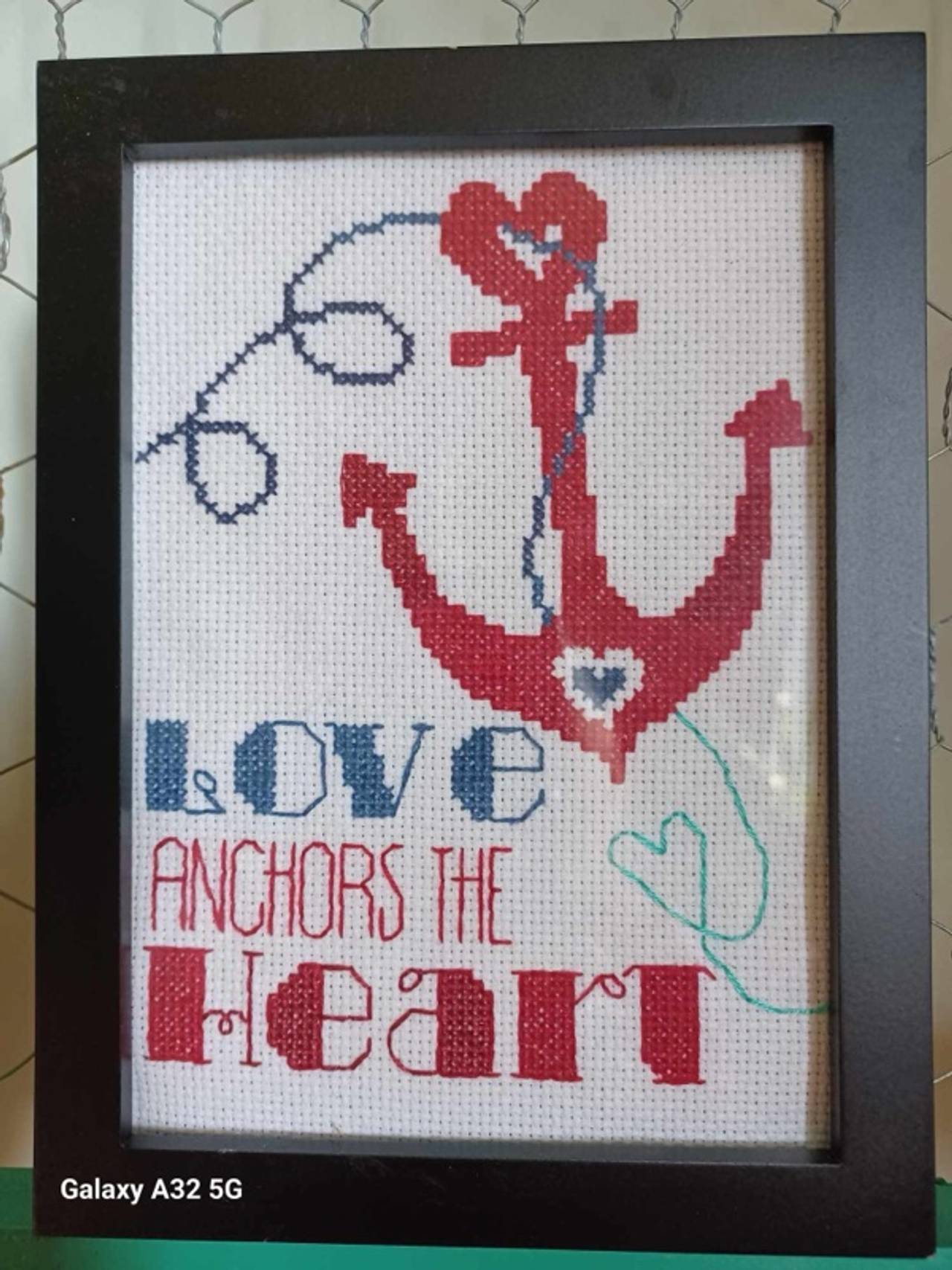 Bucilla Love Anchors the Heart Cross-Stitch Kit 5"x7"