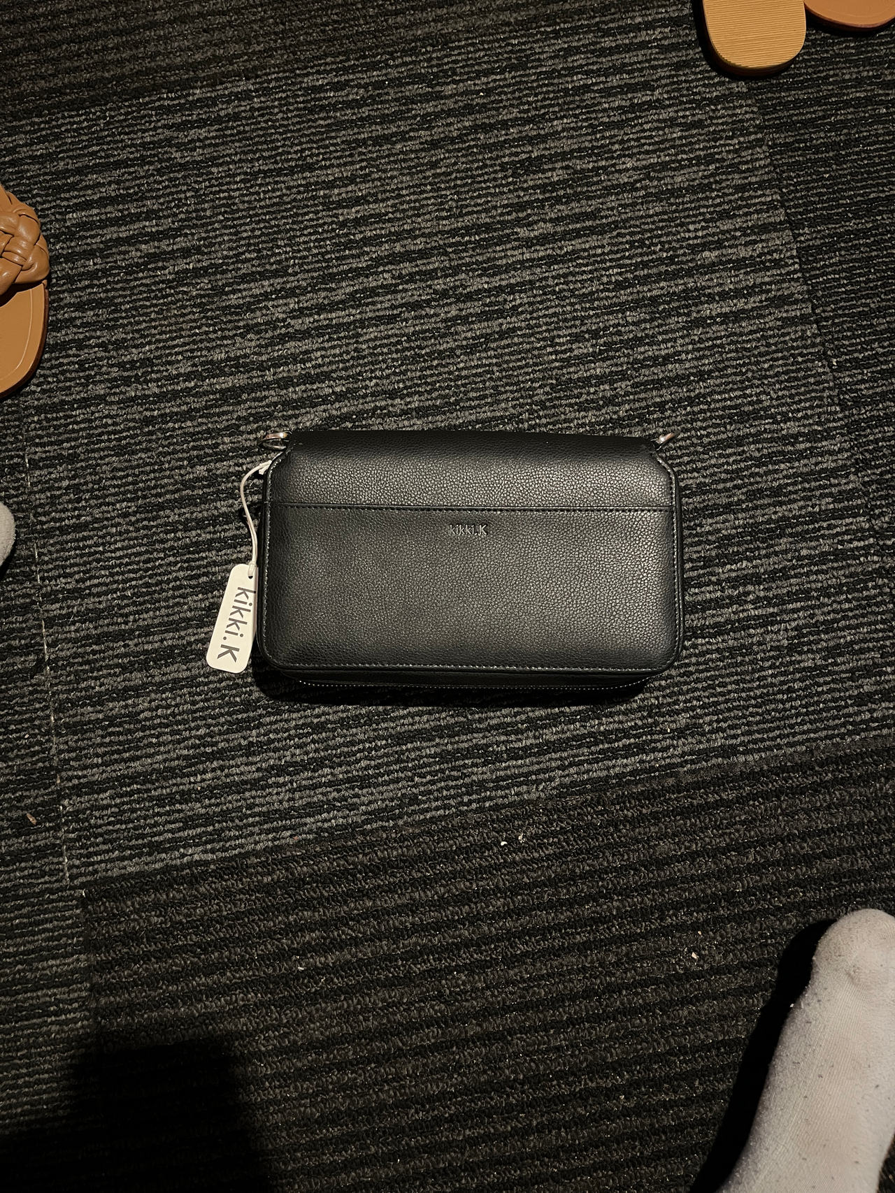 Kikki.K Black Leather Pouch