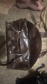 Kenneth Cole Brown Leather Tote Bag - Image 2