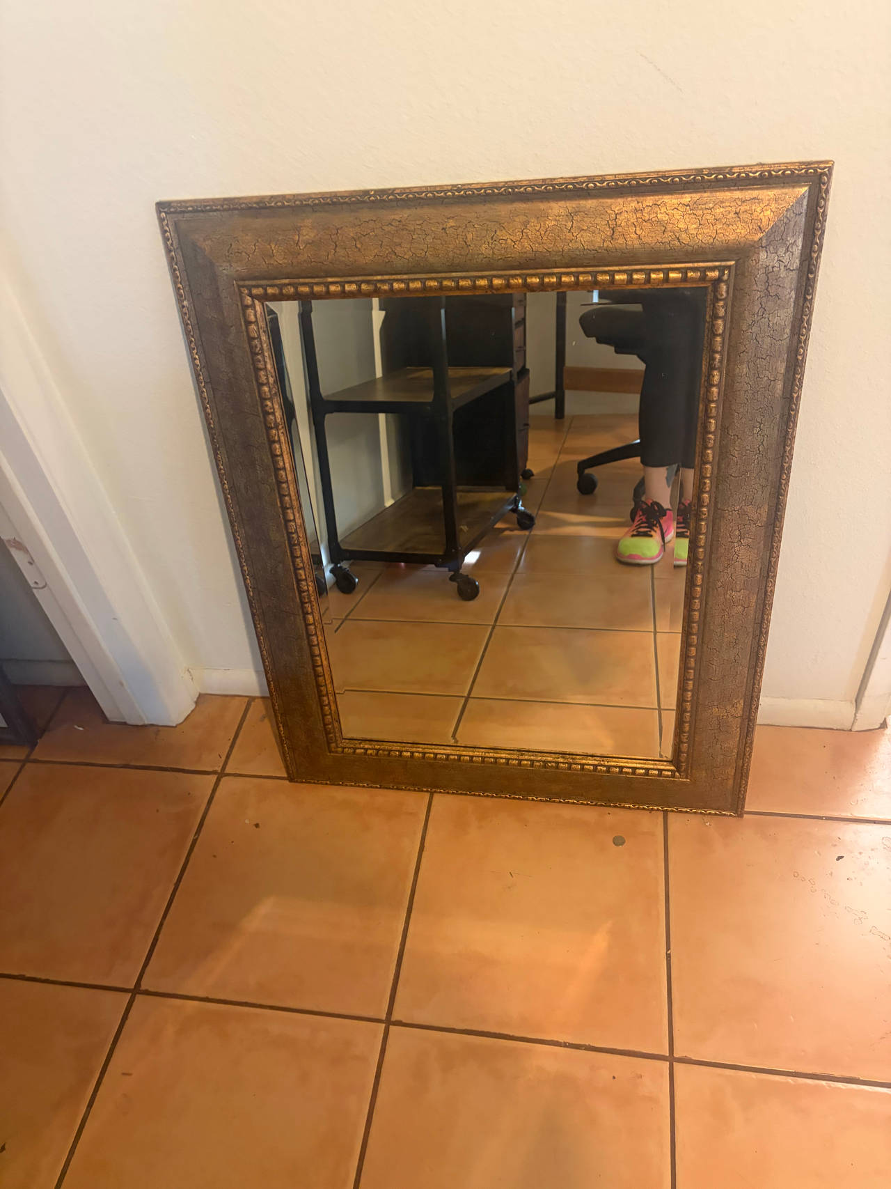 Ornate Gold Framed Wall Mirror