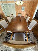 Traditional Wood Dining Table Set - Image 2