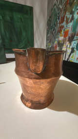 Vintage Hammered Copper Pitcher - Image 6