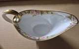Nippon Hand Painted Rose Gravy Boat and Saucer Set - Image 3