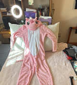 Pink Unicorn Plush Onesie Pajamas - Image 1