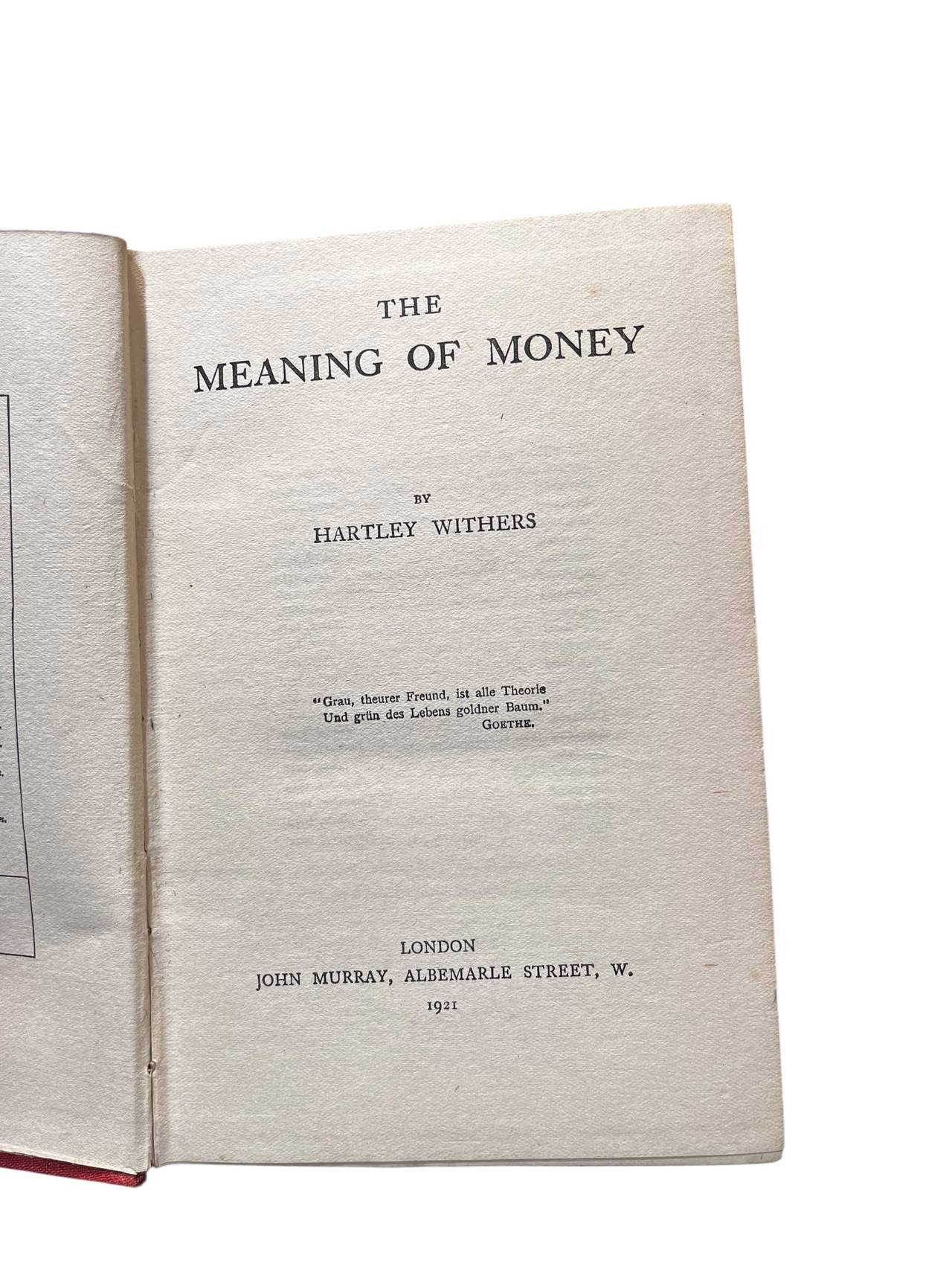 The Meaning of Money