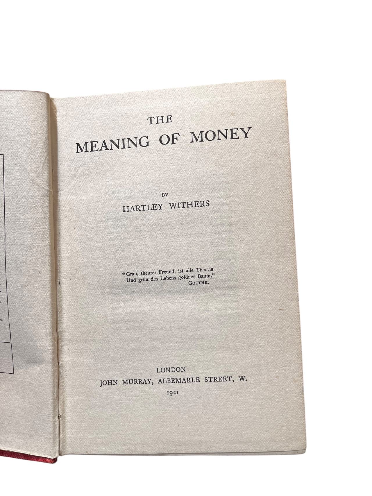 The Meaning of Money