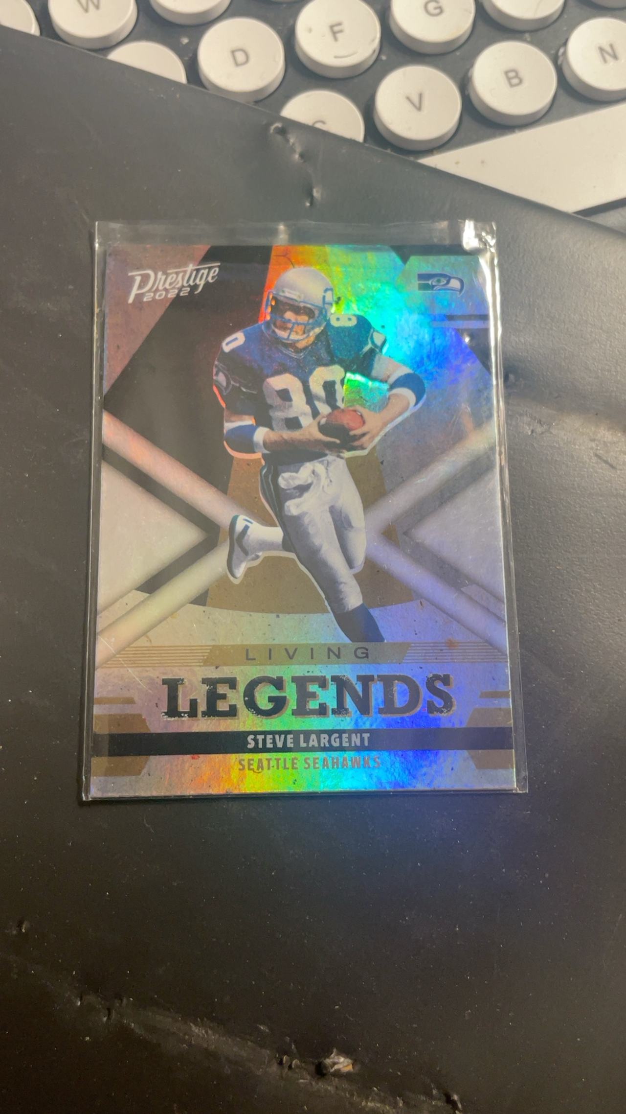 Panini Prestige 2022 Football Living Legends Steve Largent #28 Refractor