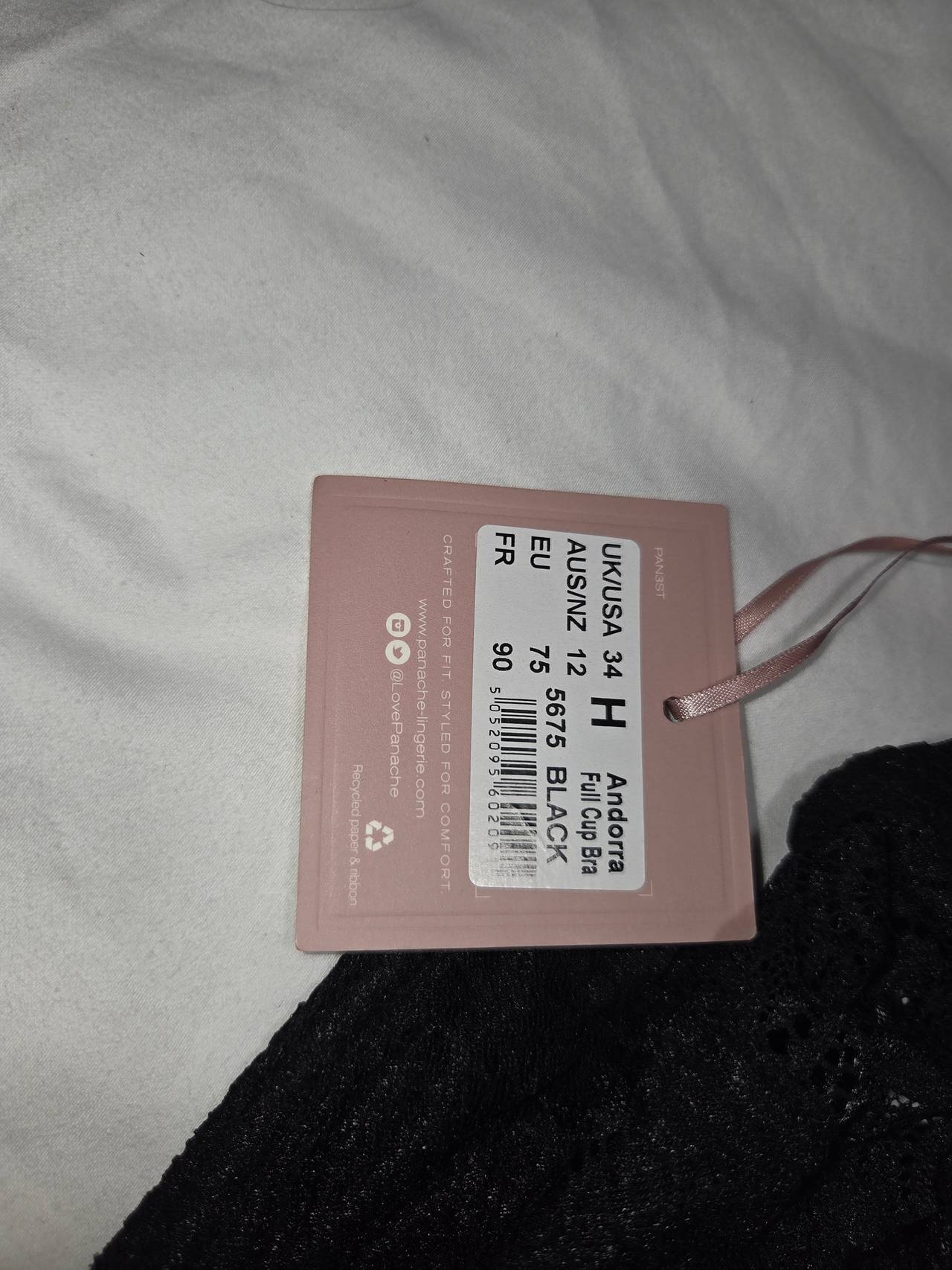 Panache Andorra Full Cup Bra 5675 Black