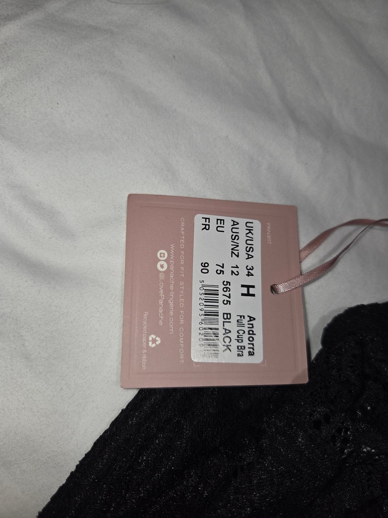 Panache Andorra Full Cup Bra 5675 Black