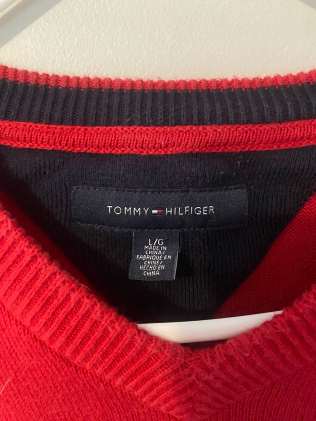 Tommy Hilfiger Red Crewneck Sweater