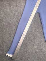 Scalloped Trim Ribbed Long Sleeve Top - Image 7