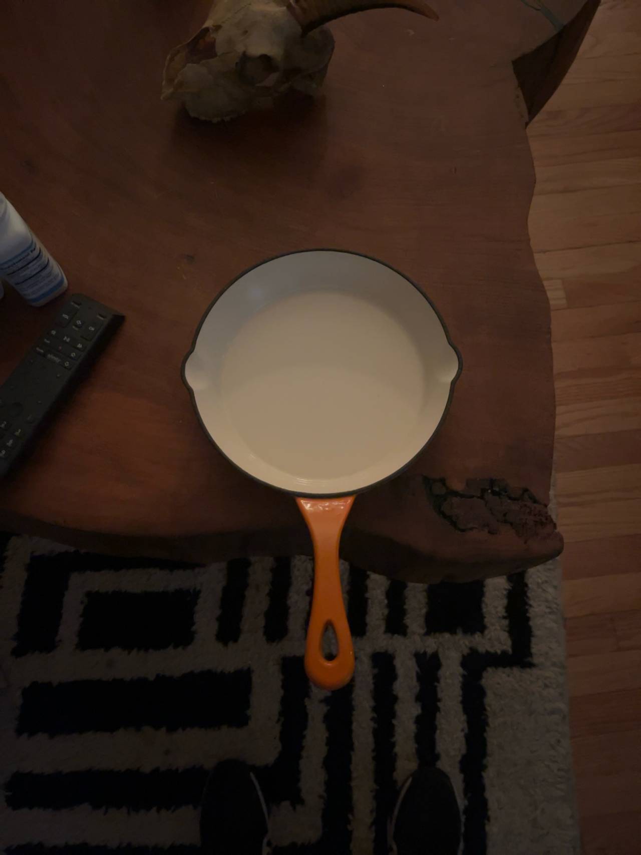 Crackpot 16cm Orange Enamel Cast Iron Skillet