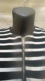 Michael Kors Striped Front-Zip Fit & Flare Dress - Image 2