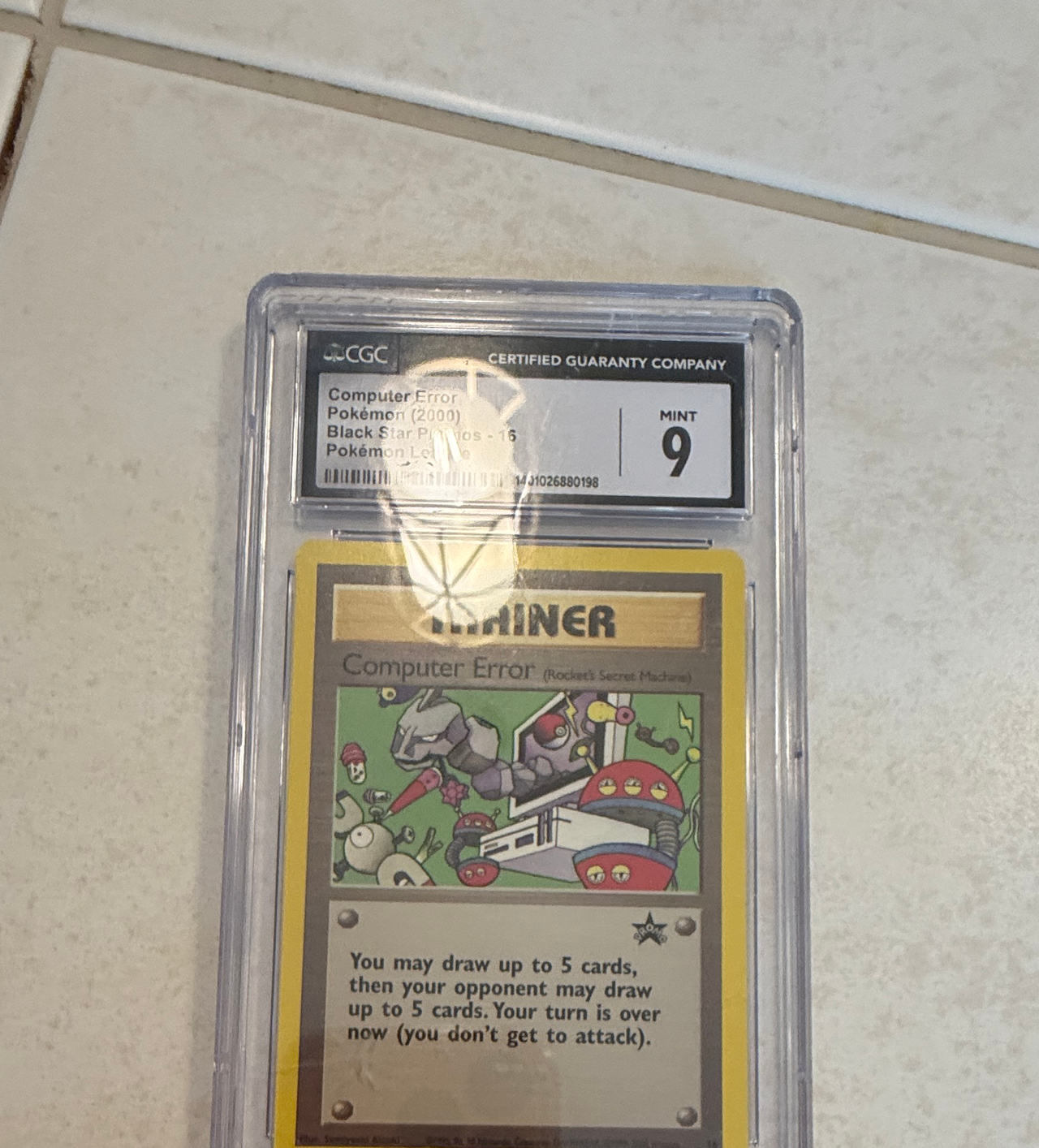 Pokémon Computer Error Black Star Promo #16 CGC 9