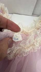 Vintage Pink Sheer Lace Double Layer Nightgown Large - Image 4