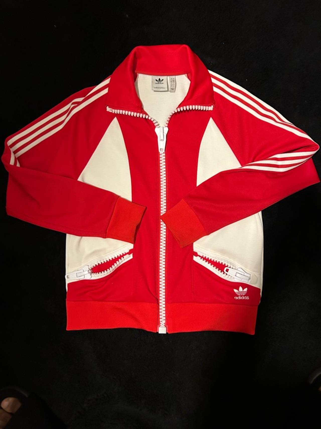 Adidas Jeremy Scott Big Zipper Jacket Red