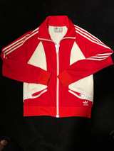 Adidas Jeremy Scott Big Zipper Jacket Red - Image 1